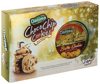 Butter Cookies Tin + Chocochip Cookies combo