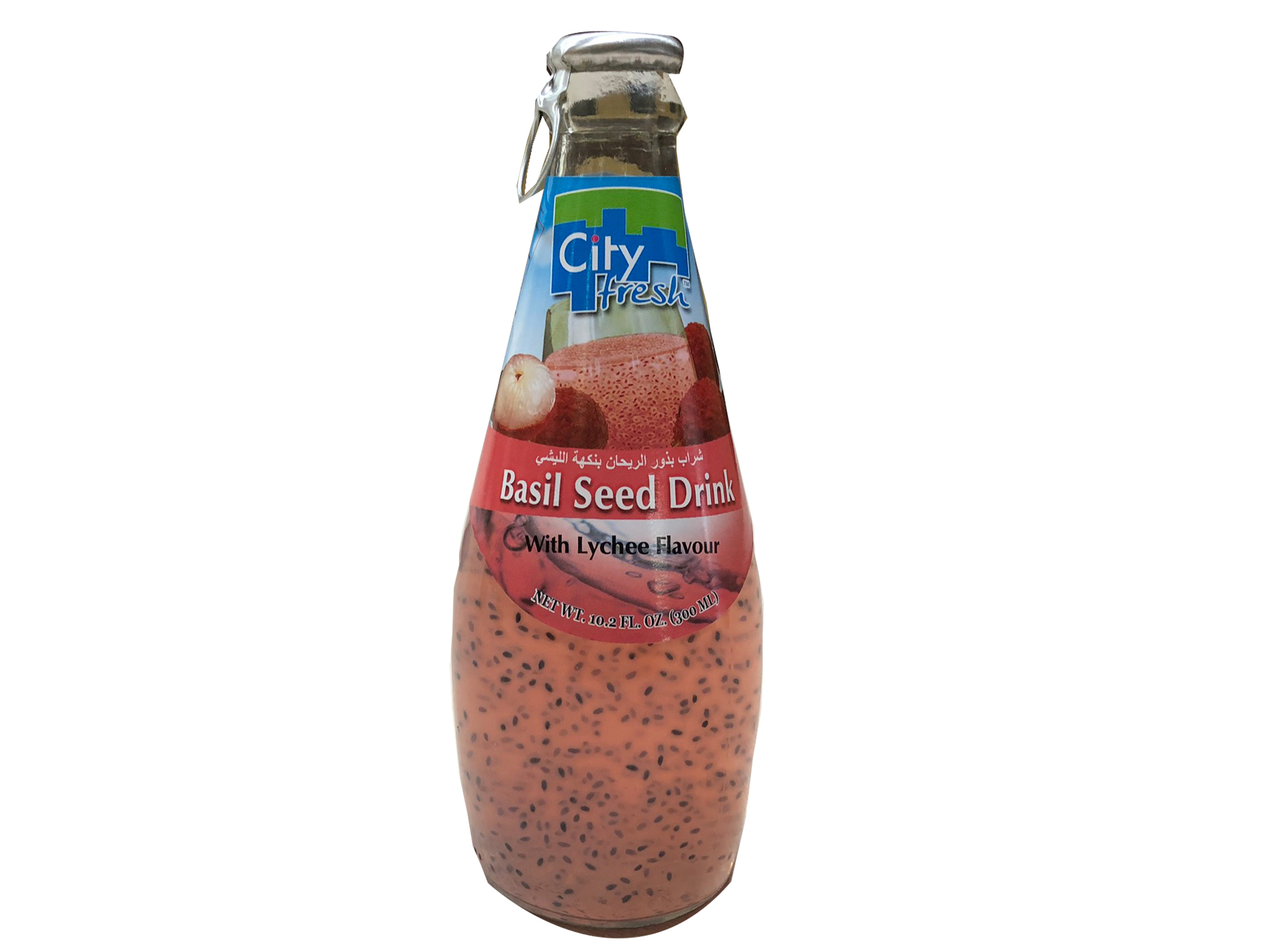 Basil Seed Lychee Juice Drink